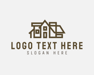 Leasing - Modern Architectural House logo design
