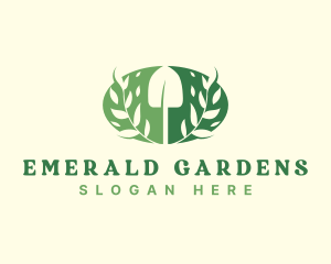 Garden Landscape Shovel logo design