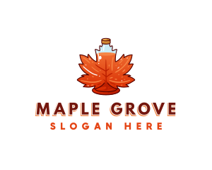 Maple Leaf Syrup logo design