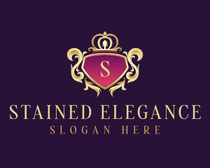 Luxury Royal Shield logo design