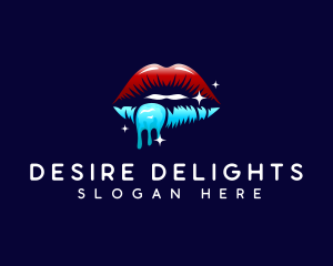 Sexy Erotic Lips logo design