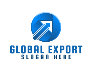 Export - Arrow Circle Export logo design