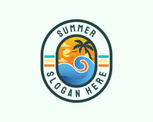 Beach Wave Resort logo design