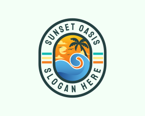 Beach Wave Resort logo design