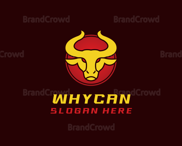 Wild Golden Bull Logo