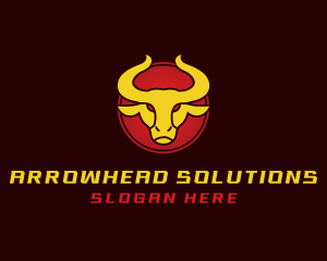 Wild Golden Bull  logo design