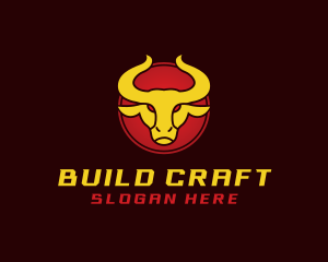 Wild Golden Bull  logo design