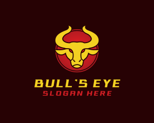 Bull - Wild Golden Bull logo design