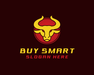 Wild Golden Bull  logo design