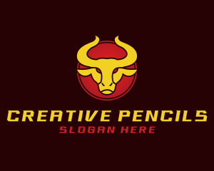 Wild Golden Bull  logo design