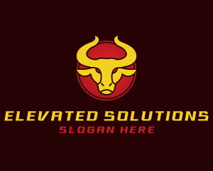 Wild Golden Bull  logo design