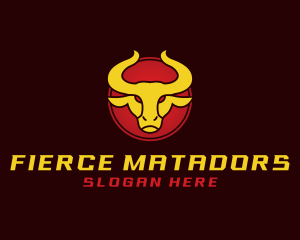 Bullfighting - Wild Golden Bull logo design