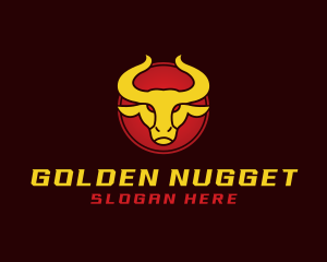 Wild Golden Bull  logo design