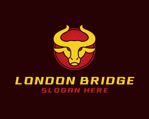 Wild Golden Bull  logo design