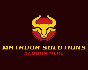 Wild Golden Bull  logo design