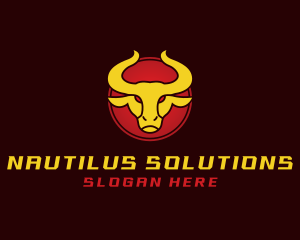 Wild Golden Bull  logo design