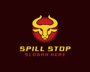 Wild Golden Bull  logo design