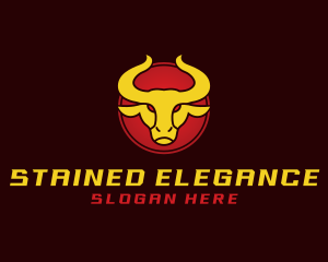 Wild Golden Bull  logo design