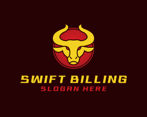 Wild Golden Bull  logo design