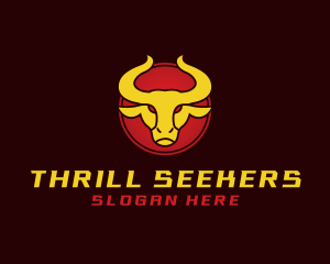 Wild Golden Bull  logo design