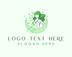 Spiritual - Cosmic Spa Woman logo design