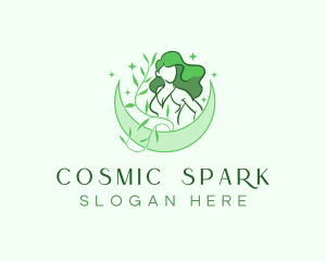 Cosmic Spa Woman logo design