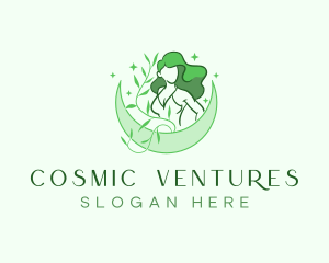 Cosmic Spa Woman logo design