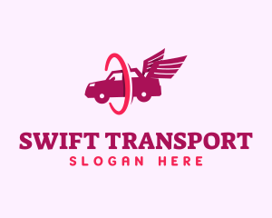 Car Wings Transportation logo design