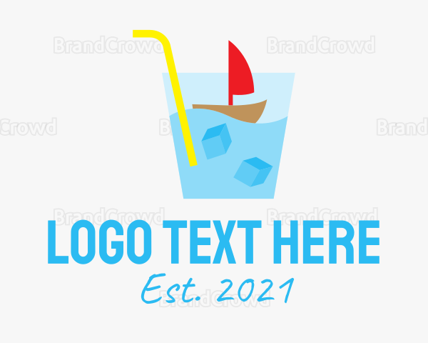 Cold Drink Boat Logo