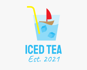 Cold Drink Boat logo design