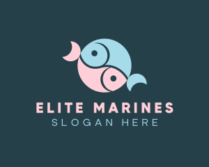 Marine Fish Restaurant logo design