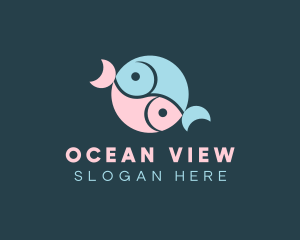 Marine Fish Restaurant logo design