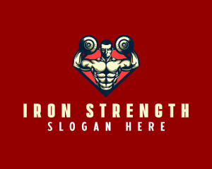 Weightlifting - Weightlifting Strong Man logo design