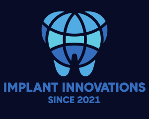 Implant - Blue Global Dentistry logo design