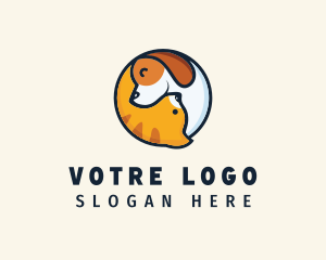 Veterinarian - Dog Kitten Grooming logo design