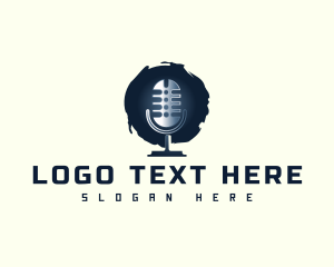 Podcast - Podcast Microphone Radio logo design