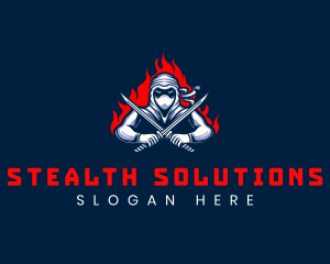 Stealth - Ninja Assassin Gaming logo design