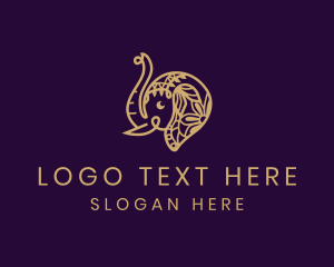 Animal - Creative Hindu Elephant logo design