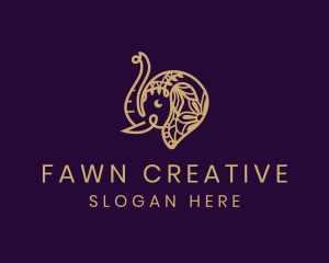 Creative Hindu Elephant logo design