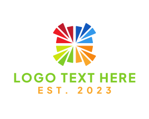 Multicolor - Mosaic Pattern Cross logo design