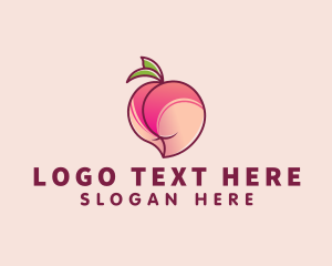 Adult - Peach Adult Lingerie logo design