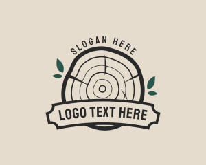 Woodcarving - Wood Log Lumberjack logo design