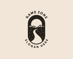 Tour Guide - Road Mountain Peak logo design