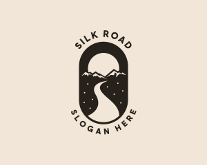 Road Mountain Peak logo design