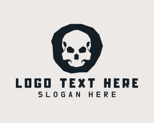 Skater - Scary Skull Streetwear logo design