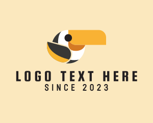 Bird Sanctuary - Cute Toucan Bird logo design