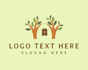 Vine - Organic Tree House logo design
