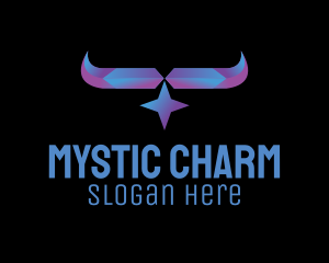 Talisman - Crystal Star Horn logo design