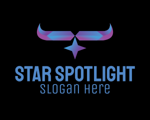 Crystal Star Horn logo design