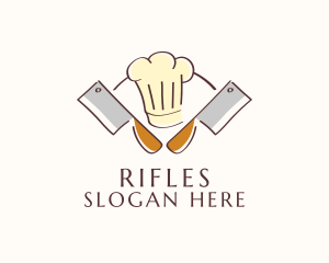 Chef Hat Knife Diner  Logo